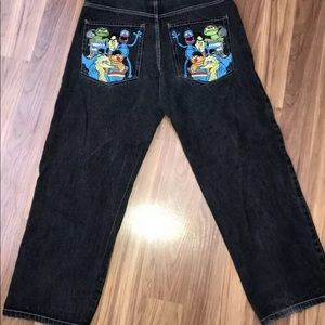 Vintage Sesame Street Denim Jeans (See Measures)
